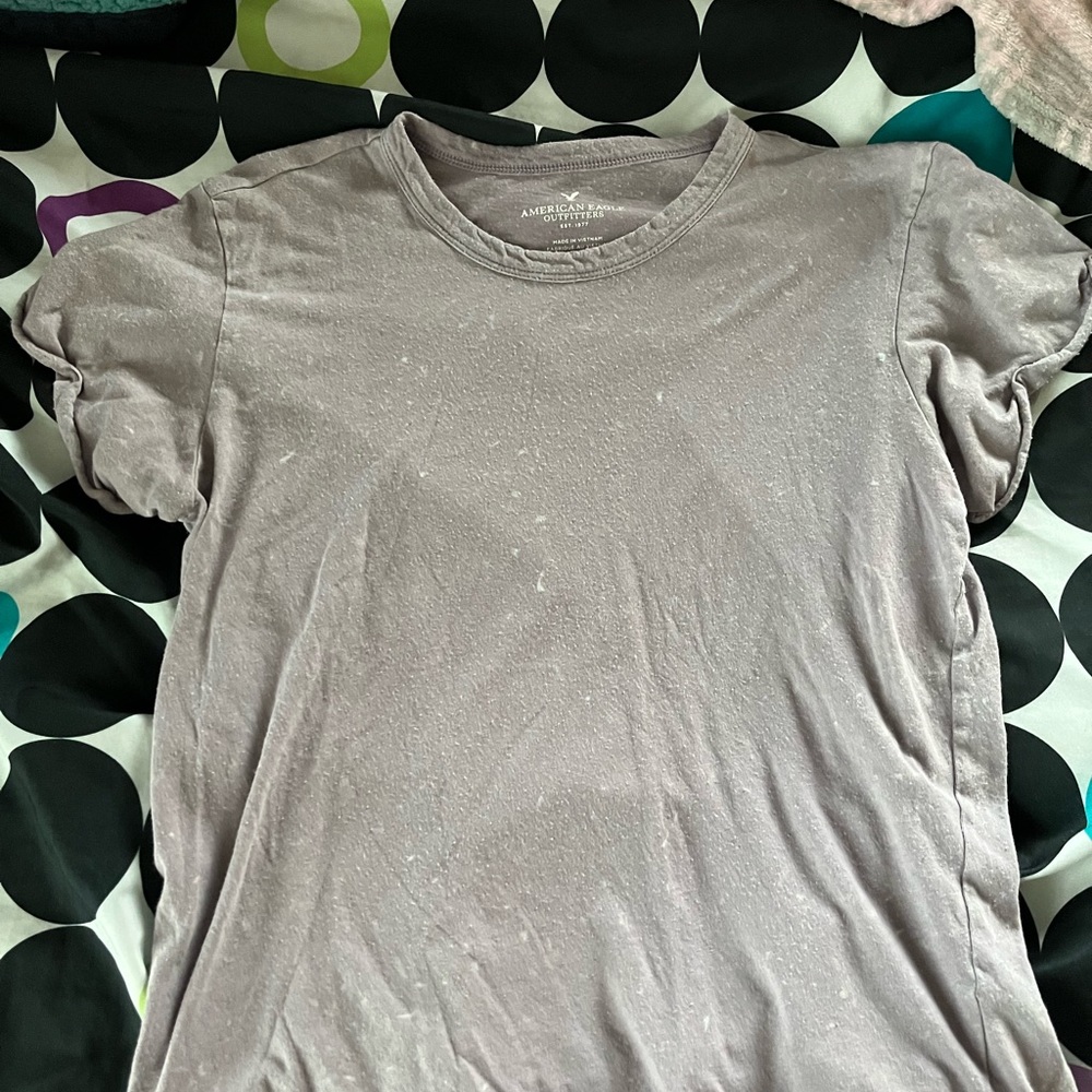 american eagle purple flowy top size medium